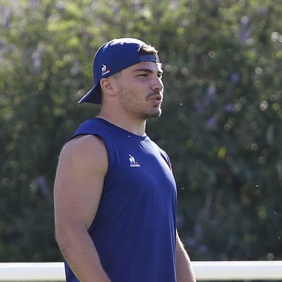 Antoine Dupont lors de l'entrainement l'équipe de France de Rugby à Rueil Malmaison, France, le 4 septembre 2023, avant le match d'ouverture contre la Nouvelle-Zélande de la Coupe du Monde de Rugby France 2023. © Michael Baucher/Panoramique/Bestimage 