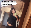 "8 mois et 3 semaines", lit-on sur l'image.
Fanny Agostini annonce être enceinte de son 2e enfant. Instagram