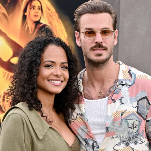 Christina Milian et M Pokora (Matt Pokora) à la première du film "Jurassic World Dominion" à Los Angeles