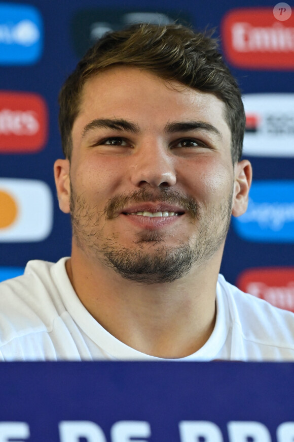 Antoine Dupont ( 9 - France ) - Conférence de presse de l'équipe de France de Rugby à Paris le 6 septembre 2023. © Federico Pestellini / Panoramic / Bestimage