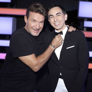 Exclusif - Benjamin Castaldi - Jordan de Luxe pose avec ses invités de l'émission "chez Jordan de Luxe" à Paris le 25 septembre 2023. © Cédric Perrin / Bestimage