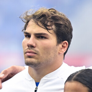 Antoine Dupont ( 9 - France ) - - Rugby - Le XV de France affrontait l'Australie (41-17) au Stade de France, pour sa dernière rencontre de préparation avant le match d'ouverture du Mondial contre la Nouvelle-Zélande le 27 aout 2023.