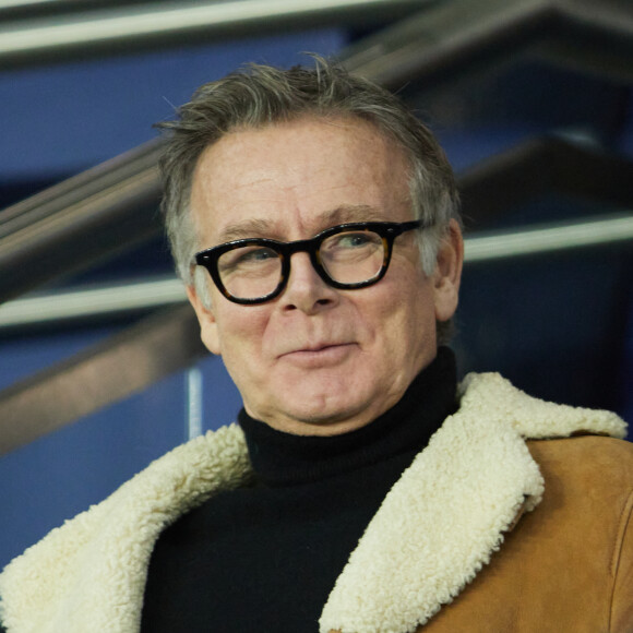 Franck Dubosc - People en tribunes du match de Ligue 1 Uber Eats "PSG contre Reims" (1-1) au Parc des Princes à Paris le 29 janvier 2023. 