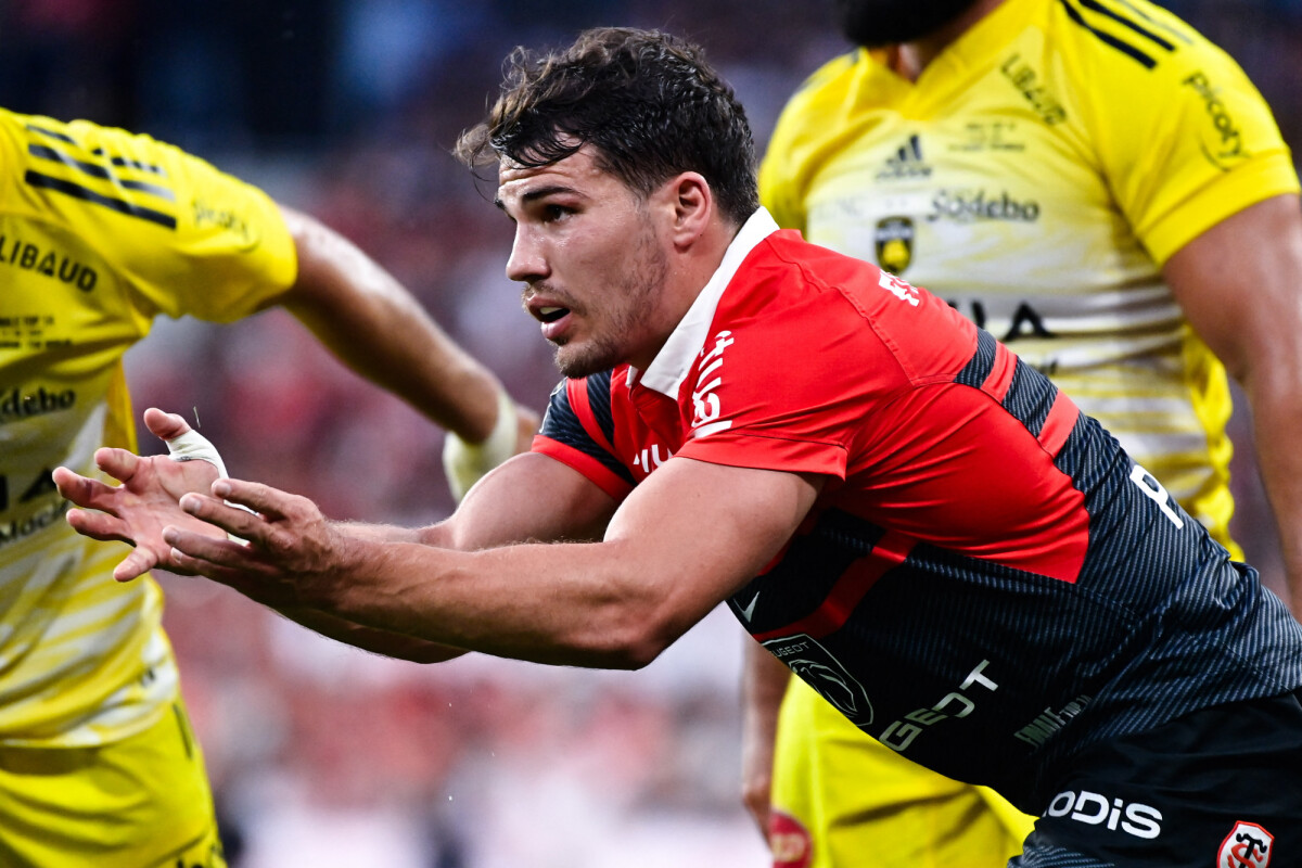 Photo Antoine Dupont ( 9 Toulouse ) lors de la finale de rugby Top