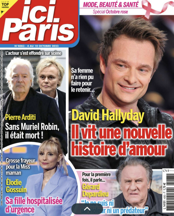 Couverture du magazine Ici Paris, paru le 4 octobre 2023