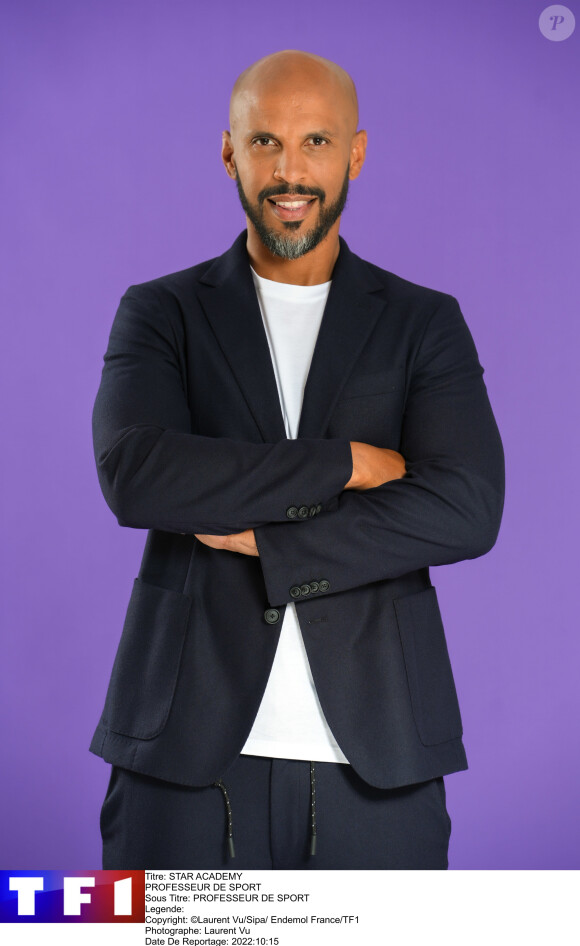 Photo officielle de Joël Bouraïma, professeur de la "Star Academy 2022", sur TF1