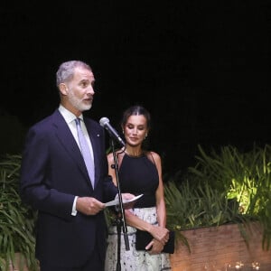 Felipe VI d'Espagne, Letizia d'Espagne et Volodymyr Zelensky assistent à un dîner avec les chefs d'Etat et le Gouvernement, au Sommet de l'Union Européenne, au Palais de l'Alhambra à Grenade, 5 octobre 2023. Grenade, Espagne.