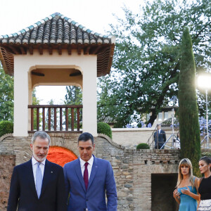 Felipe VI d'Espagne et Letizia d'Espagne assistent à un dîner avec les chefs d'Etat et le Gouvernement, au Sommet de l'Union Européenne, au Palais de l'Alhambra à Grenade, 5 octobre 2023. Grenade, Espagne.