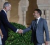 Emmanuel Macron avait notamment fait le déplacement.
Felipe VI et la reine Letízia, avant le dîner officiel du sommet européen à l'Alhambra, le 5 octobre 2023 à Grenade, Andalousie, Espagne. Photo by Alex Camara/Europa Press/ABACAPRESS.COM