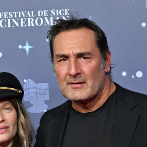 Mélanie Thierry et Gilles Lellouche durant la cérémonie de clôture et remise des prix de la 5eme édition du Nice Festival CinéRoman au cinéma Pathé Gare du Sud à Nice, le 7 octobre 2023.