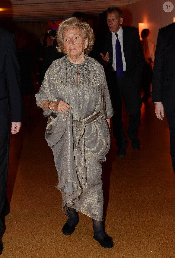 Exclusif - Bernadette Chirac - Dîner de Gala du Prix d'Amérique Opodo à la Maison de l'UNESCO à Paris le 24 janvier 2015.