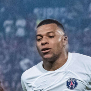 Kylian Mbappe (Paris SG) lors du match de Ligue 1 Uber Eats "Rennes - PSG (1-3)" au Roazhon Park, le 8 octobre 2023. 