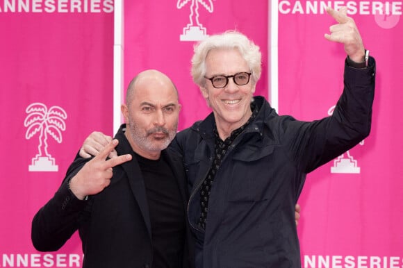 Lior Raz et Stewart Copeland durant le festival Canneseries ©  David Niviere/ABACAPRESS.COM