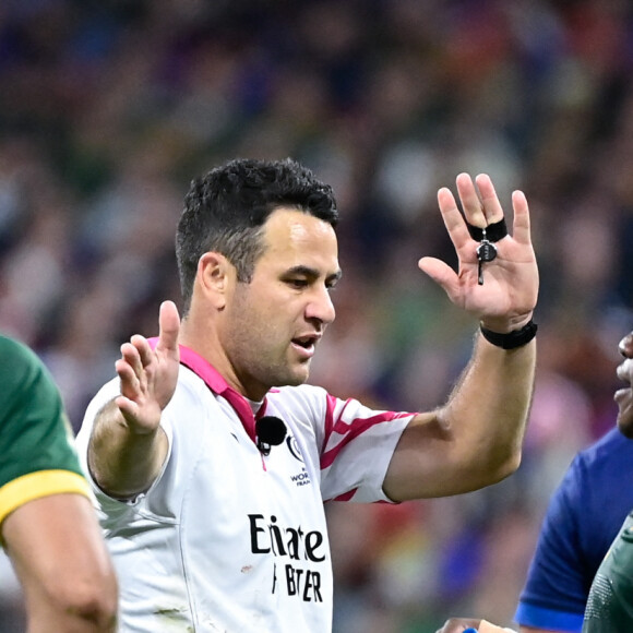 Ben O Keeffe ( arbitre ) - Coupe du Monde de Rugby France 2023 - Match de quart de finale "France-Afrique du Sud (28-29)" au Stade de France à Saint-Denis 15 octobre 2023.