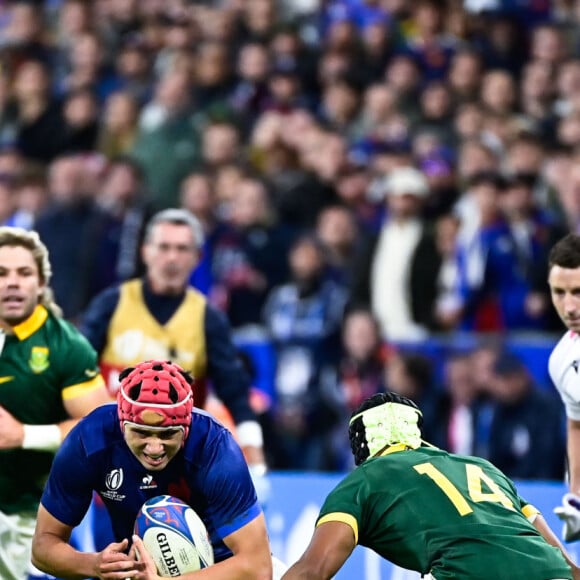 Coupe du Monde de Rugby France 2023 - Match de quart de finale "France-Afrique du Sud (28-29)" au Stade de France à Saint-Denis 15 octobre 2023.