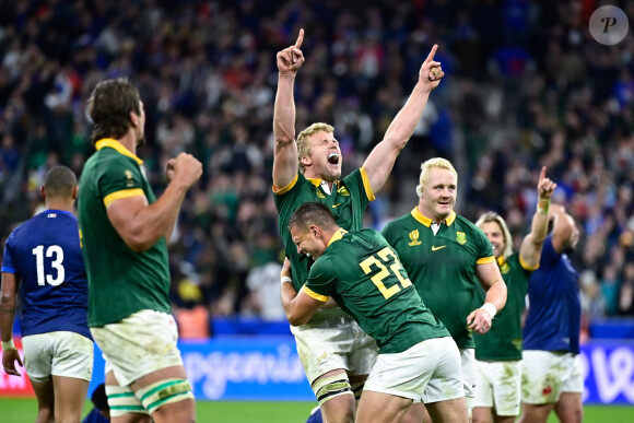 Coupe du Monde de Rugby France 2023 - Match de quart de finale "France-Afrique du Sud (28-29)" au Stade de France à Saint-Denis 15 octobre 2023.