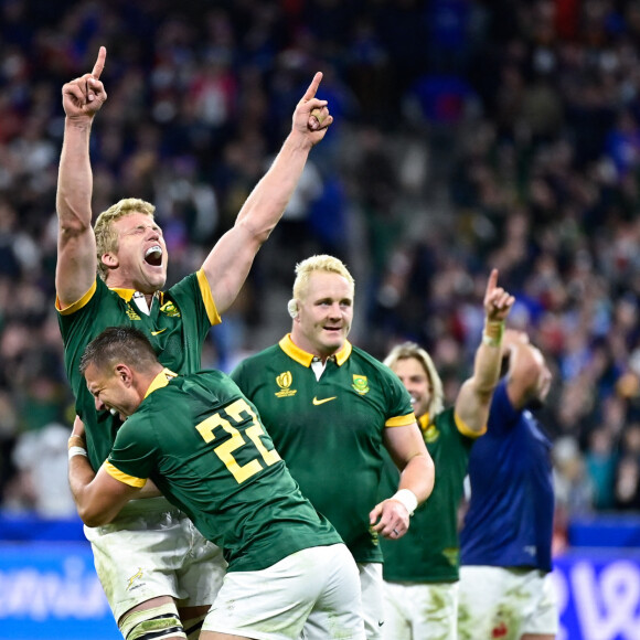 Coupe du Monde de Rugby France 2023 - Match de quart de finale "France-Afrique du Sud (28-29)" au Stade de France à Saint-Denis 15 octobre 2023.