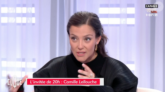 Camille Lellouche, invitée de l'émision "Clique", évoque le tremblement de terre au Maroc et sa fille avec qui elle était en danger.