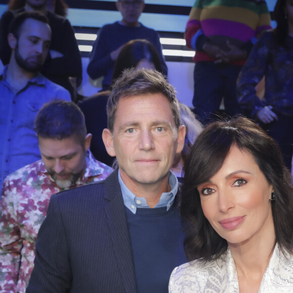 Exclusif - Daniel Riolo et sa compagne Géraldine Maillet - Sur le plateau de l'émission TPMP (Touche Pas à Mon Poste) présentée en direct par C.Hanouna et diffusée sur C8 - Paris le 02/01/2023 - © Jack Tribeca / Bestimage