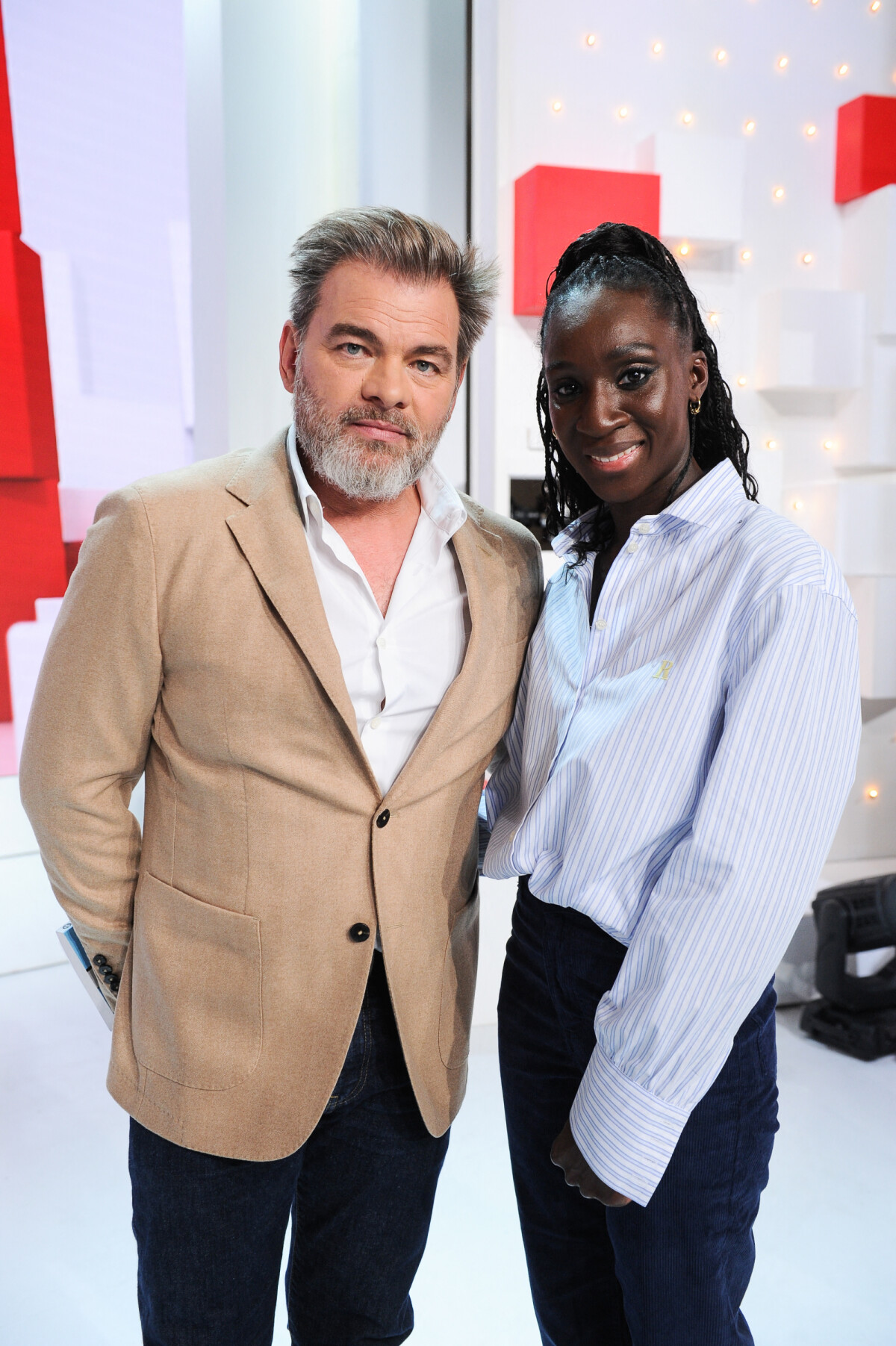 Photo Exclusif Clovis Cornillac et Eye Haidara Enregistrement de