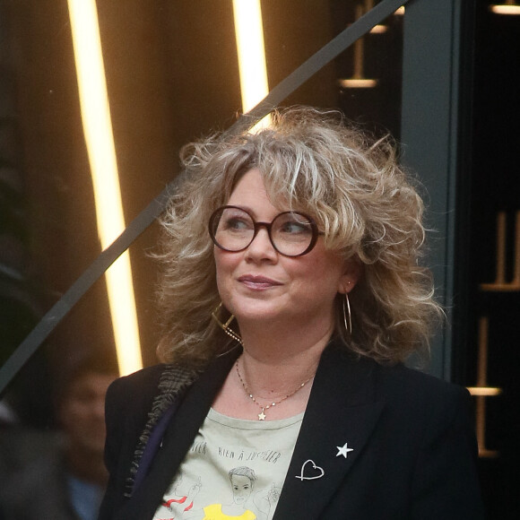 Cécile Bois - Arrivées à l'enregistrement de l'émission "Vivement Dimanche" présentée par M. Drucker et qui sera diffusée le 22 octobre 2023 sur France 3 au studio Gabriel à Paris, France, le 17 octobre 2023. © Christophe Clovis/Bestimage