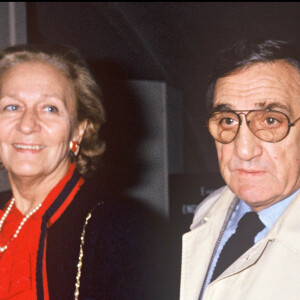 Archives - Lino Ventura et sa femme Odette en 1984.