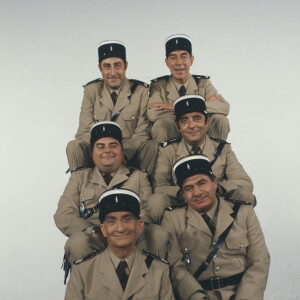 Louis de Funès, Michel Galabru, Maurice Risch, Michel Modo, Guy Grosso et Jean-Pierre Rambal en novembre 1978.
