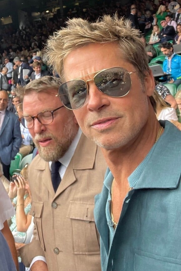 Brad Pitt et Guy Ritchie - Finale de Wimbledon