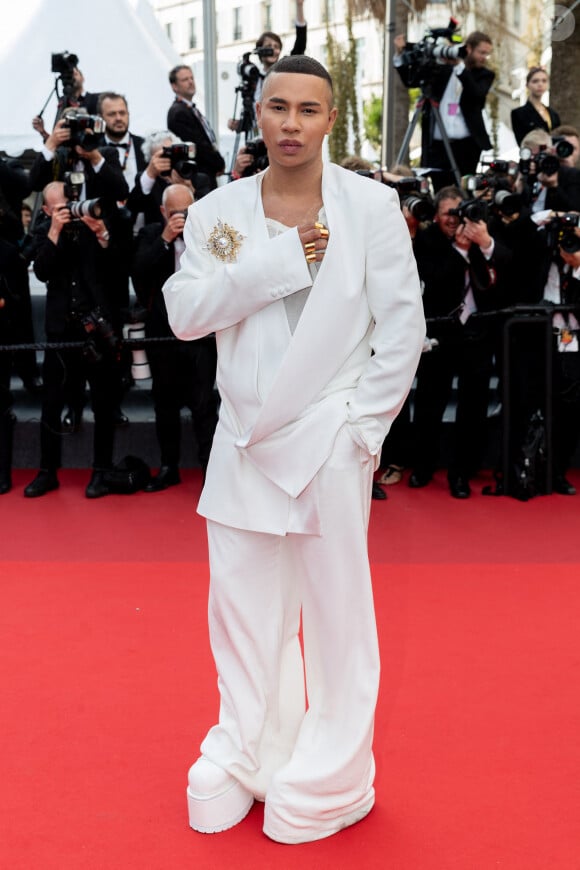 Olivier Rousteing - Montée des marches du film « L’Innocent » lors du 75ème Festival International du Film de Cannes. Le 24 mai 2022.