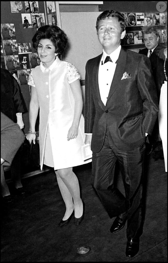 Philippe Bouvard et son épouse en 1968.