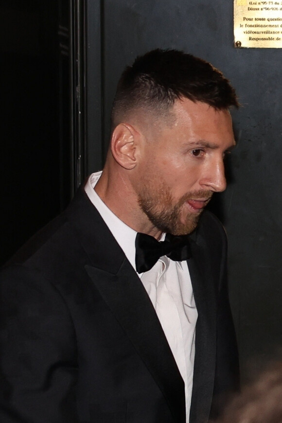 Lionel Messi à la cérémonie du Ballon d'Or à Paris.