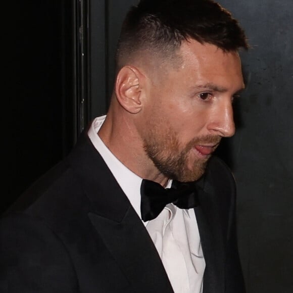 Lionel Messi à la cérémonie du Ballon d'Or à Paris.