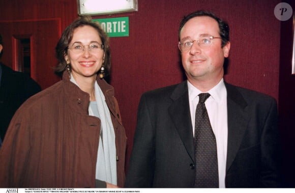 François Hollande et Ségolène Royal au théâtre à Paris (archive)