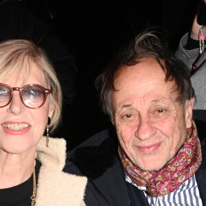 Chantal Ladesou et son mari Michel Ansault - People au défilé de mode Haute-Couture "On Aura Tout Vu" lors de la Fashion Week Printemps-été 202 au Paradis Latin à Paris le 24 janvier 2023. © Coadic Guirec/Bestimage