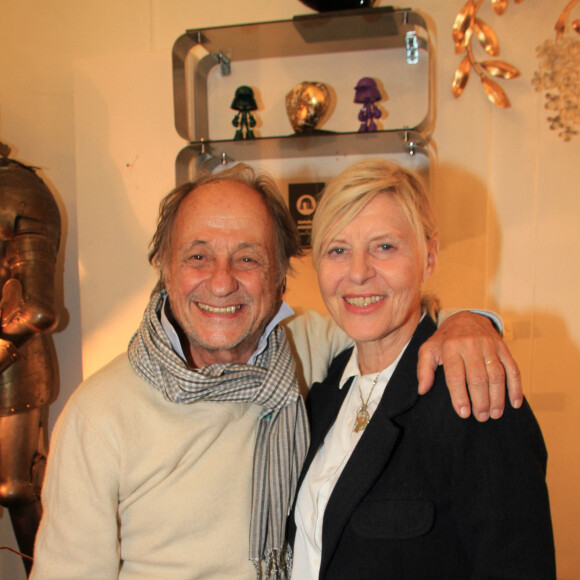 Exclusif - Michel Ansault et sa femme Chantal Ladesou lors de la soirée La Fête des Puces 2023 "Puces & Nature - La Nature dans les Arts Décoratifs" aux Puces de Saint-Ouen, Proche de Paris , France, le 5 octobre 2023. © Philippe Baldini/Bestimage 