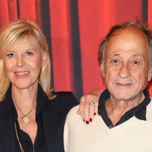 Chantal Ladesou et son mari Michel Ansault - Générale de la comédie musicale "Monty Python's Spamalot" mise en scène par PEF au théâtre de Paris le 28 septembre 2023. © Coadic Guirec/Bestimage 