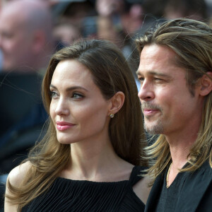 Brad Pitt et Angelina Jolie a la première de "World War Z" à Londres le 02/06/2013