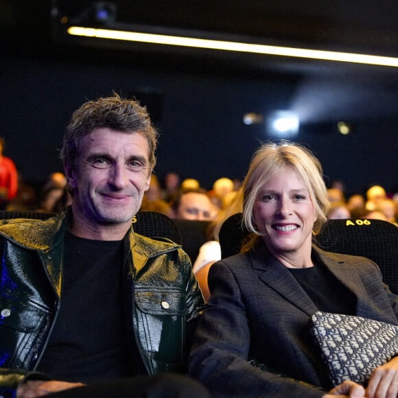 Karin Viard et son mari Manuel Herrero lors de la présentation du film "L'origine du monde" à l'UGC Astoria à l'occasion de la 15ème Edition du Festival Lumière à Lyon © Sandrine Thesillat / Panoramic / Bestimage