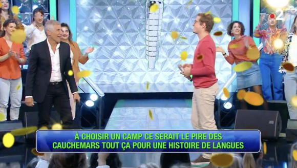 Laurens grossit sa cagnotte de 20 000 euros et termine l'émission avec 197 000 euros de gains. "N'oubliez pas les paroles", France 2