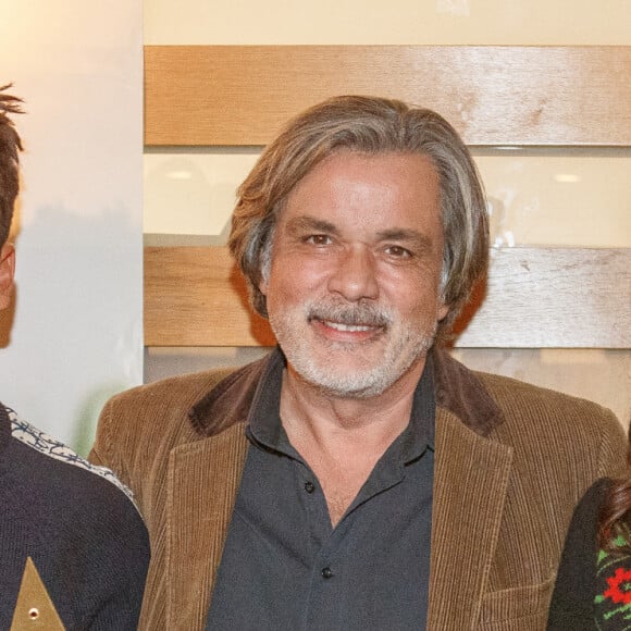 Exclusif - Kev Adams, Christophe Barratier et Claire Chust - Avant-première du film "Comme par magie" au cinema Kinepolis de Lomme le 3 novembre 2023. © Stéphane Vansteenkiste/Bestiimage 