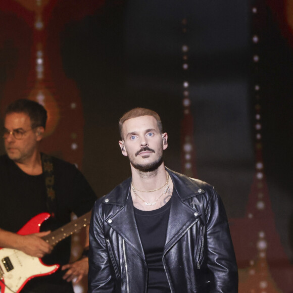 Exclusif - M. Pokora (Matt Pokora) - Enregistrement du grand concert caritatif "Tous avec le Maroc" au Dôme de Paris, diffusée en direct sur M6 le 13 septembre 2023 © Jack Tribeca / Bestimage 