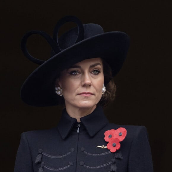 Catherine Kate Middleton, princesse de Galles - La famille royale honore les disparus des deux guerres mondiales lors de la cérémonie Remembrance Sunday ( Dimanche du souvenir ) au Cénotaphe à Londres le 12 novembre 2023. 