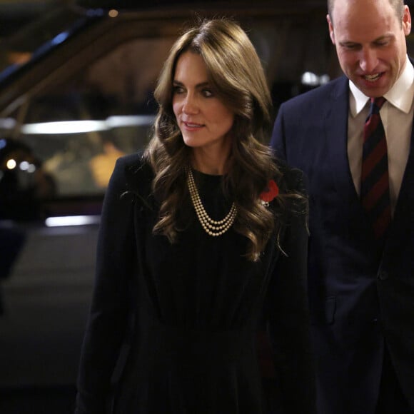 Catherine Kate Middleton, princesse de Galles et le prince William, prince de Galles - La famille royale assiste au Royal British Legion Festival of Remembrance au Royal Albert Hall à Londres le 11 novembre 2023. 