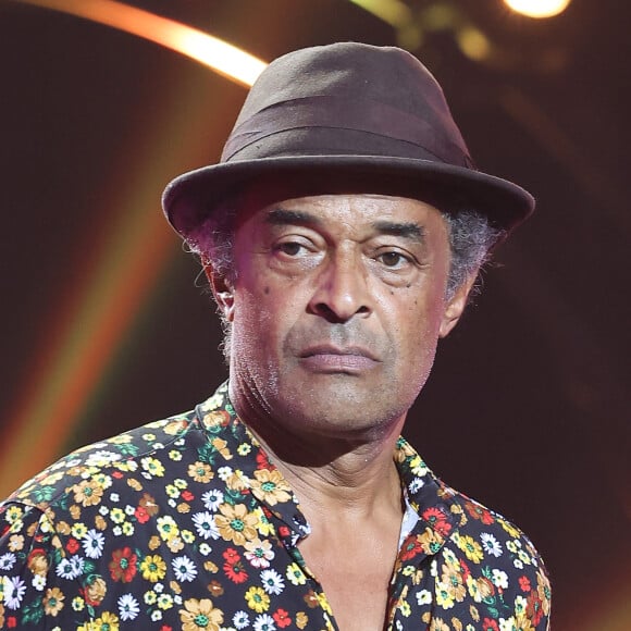 "Francis !!! Merde !!!! Merde !!! Frère, je viens d'apprendre que tu es parti là-haut !!", s'exclame Yannick Noah
Yannick Noah (parrain du Psychodon) - 5ème édition de l'émission "Psychodon, Unis face aux maladies psychiques" à l'Olympia à Paris le 12 juin 2023. © Coadic Guirec/Bestimage