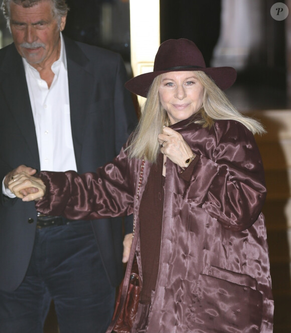Barbra Streisand - Les célébrités arrivent au 50ème anniversaire de Jennifer Aniston au Sunset Towers Hotel à West Hollywood, son ex compagnon B. Pitt était invité à la soirée le 9 février, 2019