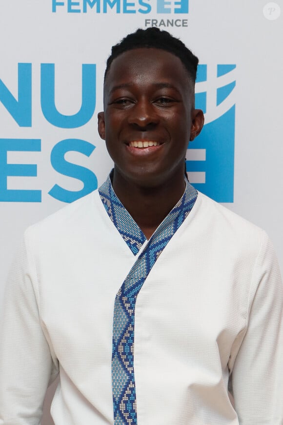 Le chef cuisinier Mory Sacko - Dîner de gala du 10ème anniversaire de l'association "ONU Femmes France" au Pavillon Vendôme à Paris, France, le 15 novembre 2023. © Christophe Clovis / Bestimage 