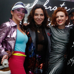 Exclusif - Sandra Sisley, Elodie Frégé, Alex Vartang - Personnalités lors de la soirée "Patins" à l'hôtel Kimpton St Honoré à Paris. Le 16 novembre 2023 © Christophe Clovis / Bestimage