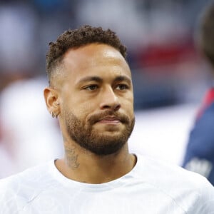 Neymar Jr (PSG) - Match de football en ligue 1 Uber Eats entre le PSG et Monaco (1-1) au Parc des Princes à Paris le 28 aout 2022.