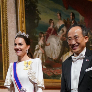 Kate Middleton, princesse de Galles, avec Choo Kyung-ho - Dîner d'Etat en l'honneur du président sud-coréen à Londres, au Buckingham Palace le 21 novembre 2023 © Yui Mok/PA Wire/ABACAPRESS.COM