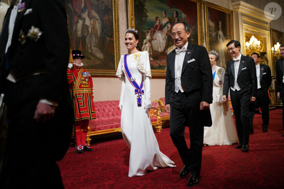 Kate Middleton, princesse de Galles, avec Choo Kyung-ho - Dîner d'Etat en l'honneur du président sud-coréen à Londres, au Buckingham Palace le 21 novembre 2023 © Yui Mok/PA Wire/ABACAPRESS.COM